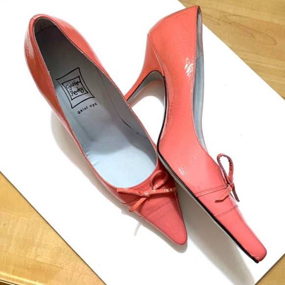 CYNTHIA ROWLEY NYC Geist Pointy
Toe Pump Shoe, Tangerine - Picture 4 of 4